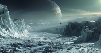 Der faszinierende Uranus-Mond Miranda: Entdeckt durch Voyager 2, enthüllt er eine einzigartige geologische Geschichte und wirft viele wissenschaftliche Fragen auf. (Foto: AdobeStock_835590974 HaiderShah)