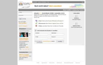 Schüler.cc in besten Zeiten. (Foto: Screenshot, archive.org)
