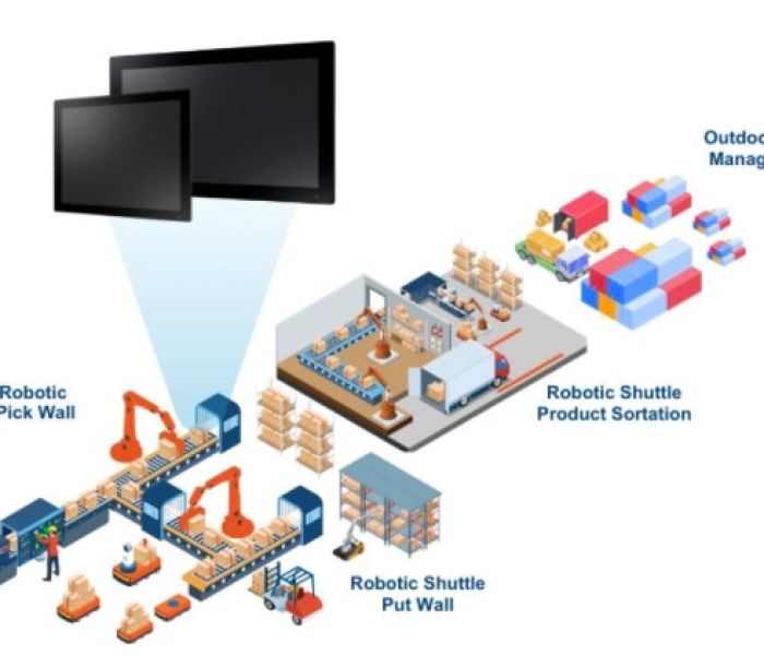 Anwendungsgebiet Robotik f&uuml;r PPC-400W Familie (Foto: Advantech & AMC)