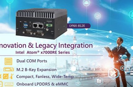 Portwell LYNX-812E liefert kompakte lüfterlose Edge-Computing-Leistung für Industrieanwendungen (Foto: KIOSK Embedded Systems GmbH)